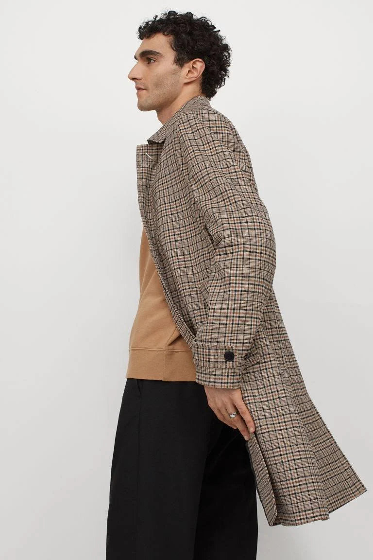 Beige Car Coat Size XL D442984