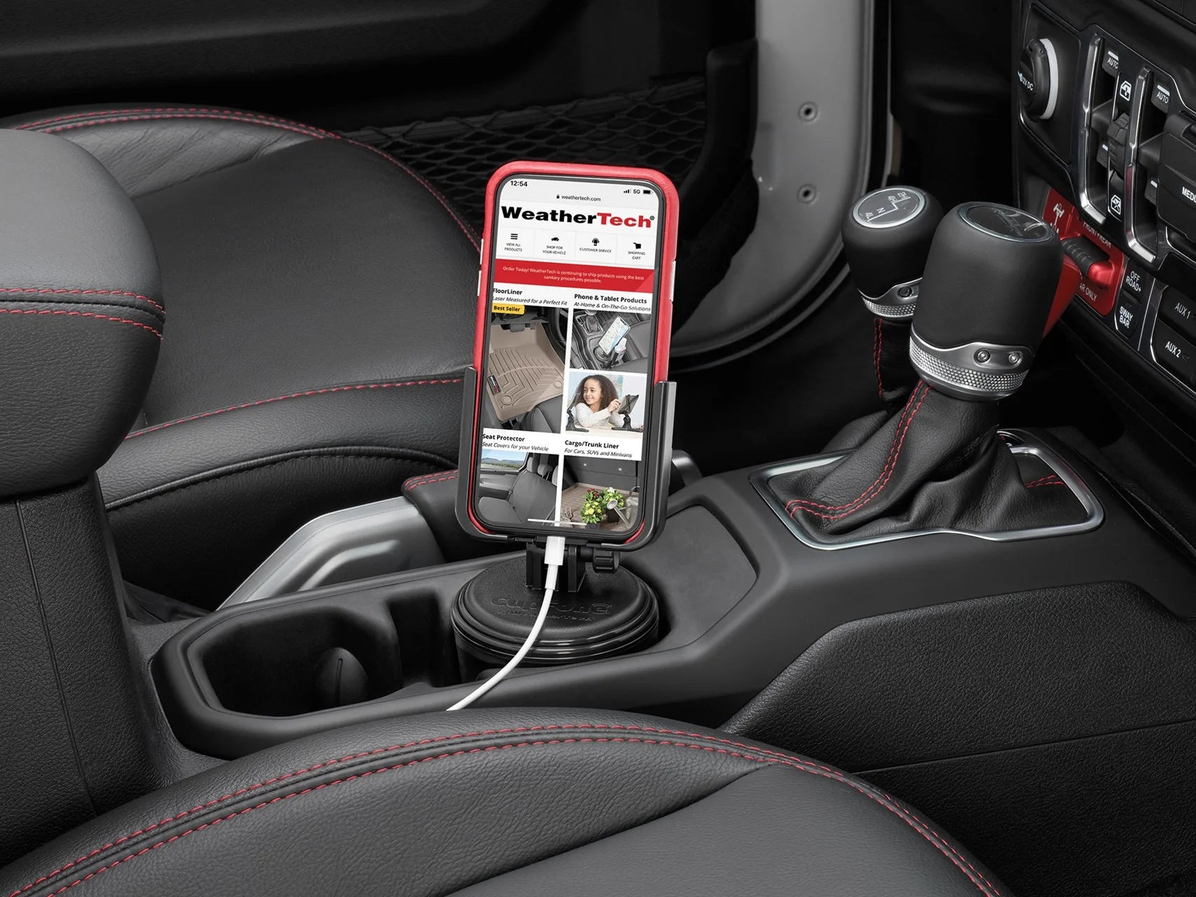 Black Cup Holder Phone Mount for Car D162