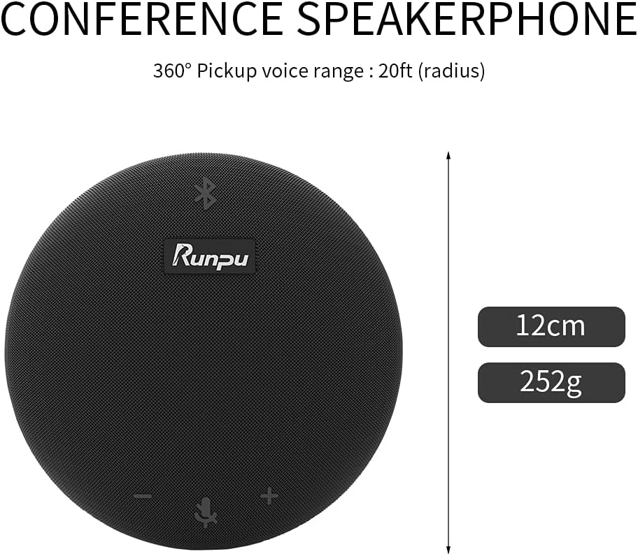 Bluetooth USB Omnidirectional Microphone Speaker with Noise Canceling P211989