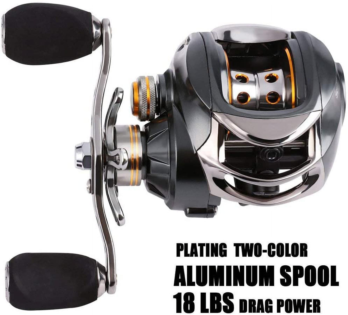 Baitcasting Fishing Reel with Magnetic Brake System U9024