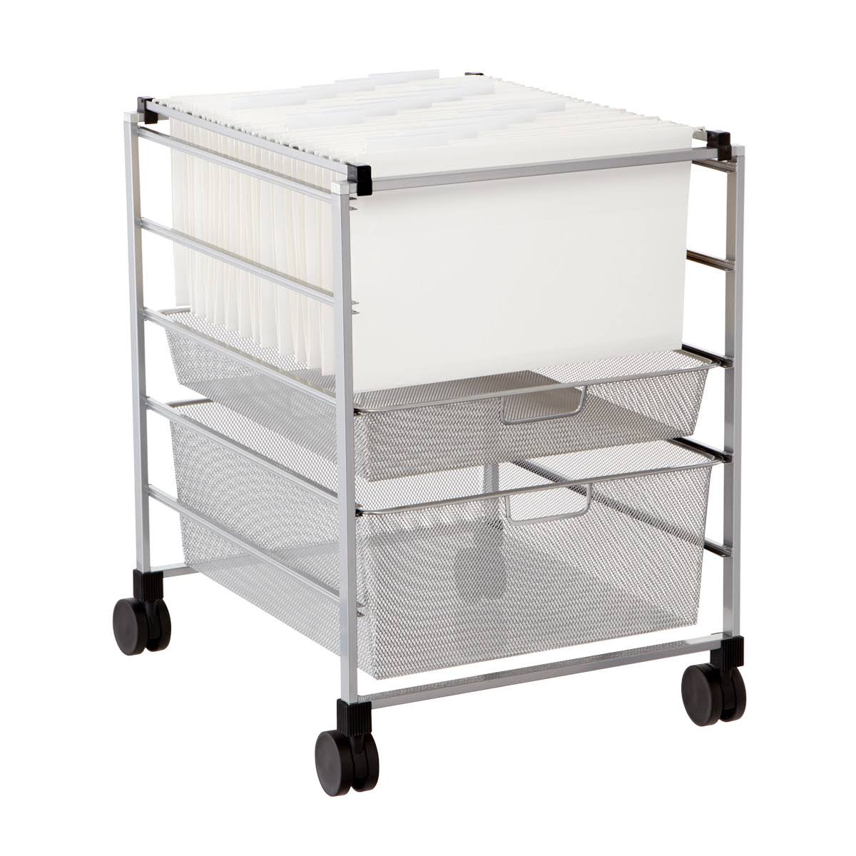 Mesh File Cart Platinum Q286711