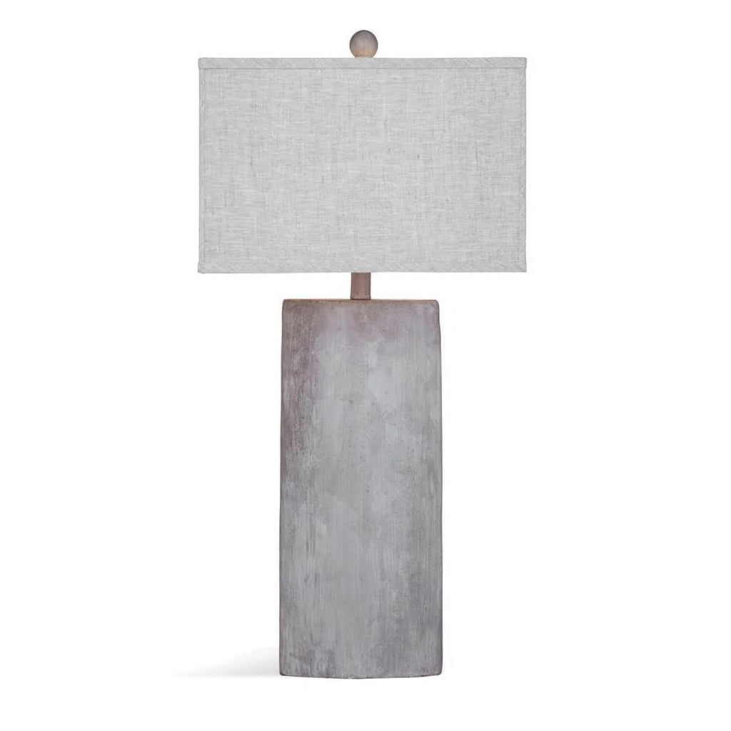Cement Stone Table Lamp in Gray P648900