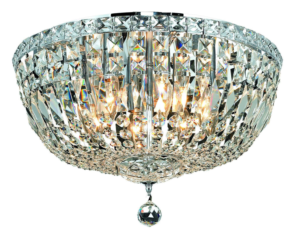 Chrome 8 Light Flush Mount Crystal H818267