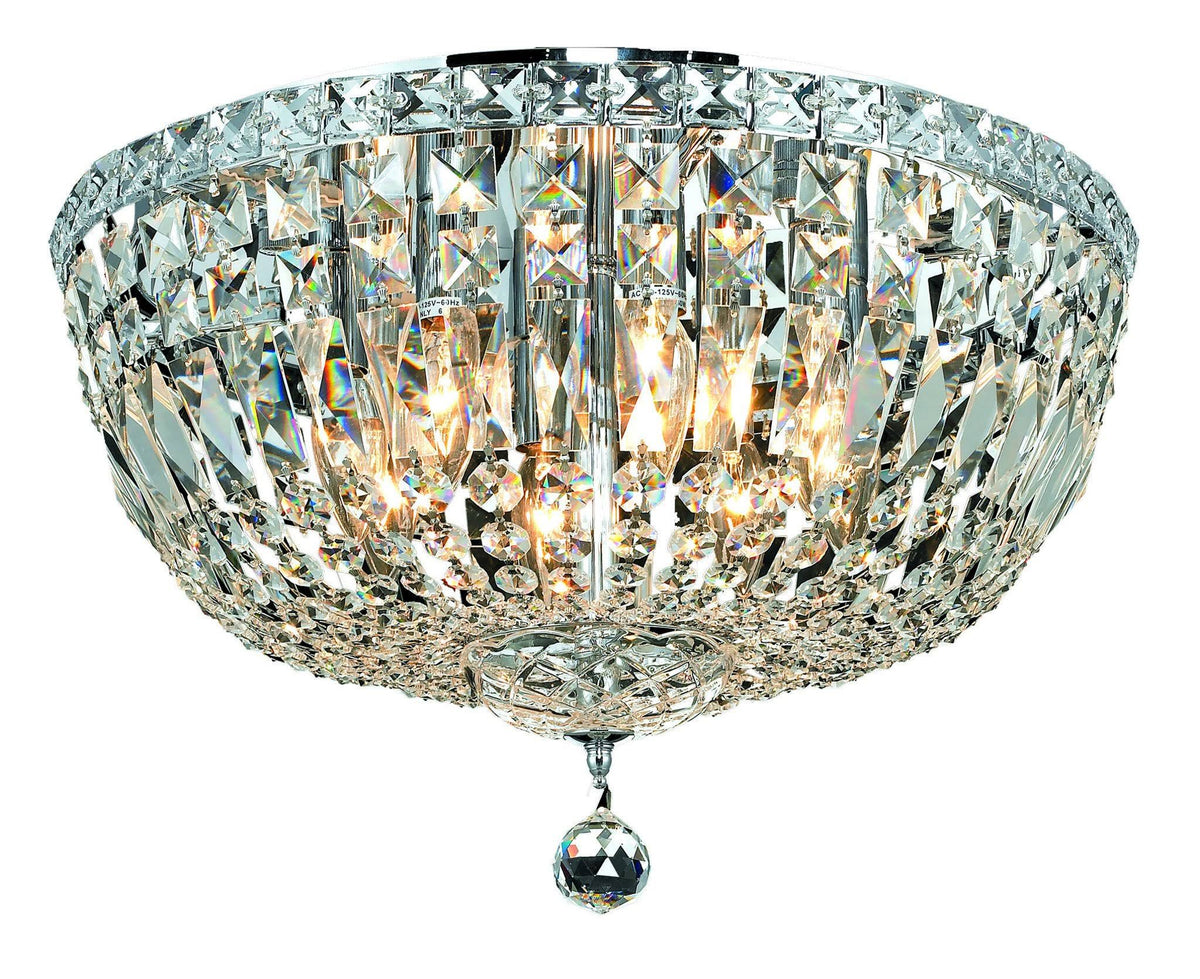 Chrome 8 Light Flush Mount Crystal H818267