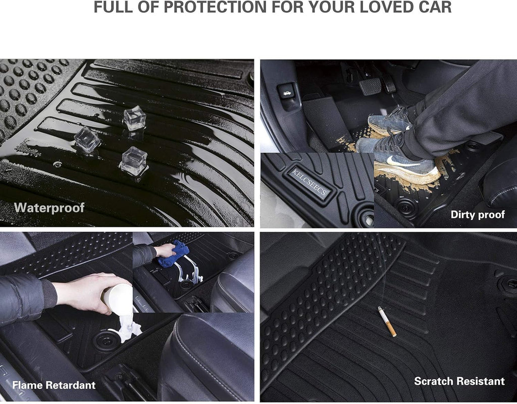 All Weather Guard Car Mats Front & Rear Row Full Set X262922