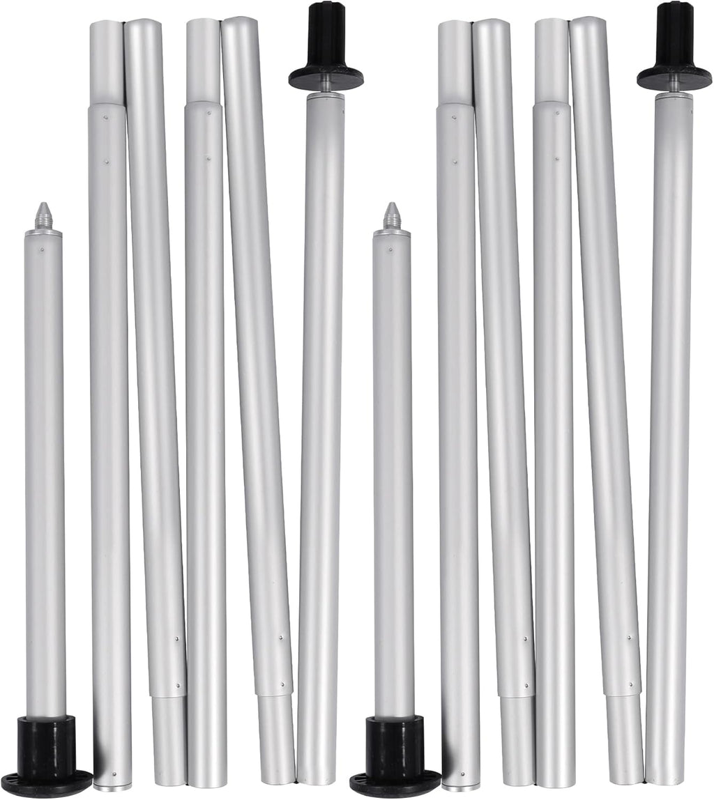Adjustable Aluminum Tarp Poles Set of 2 P63753