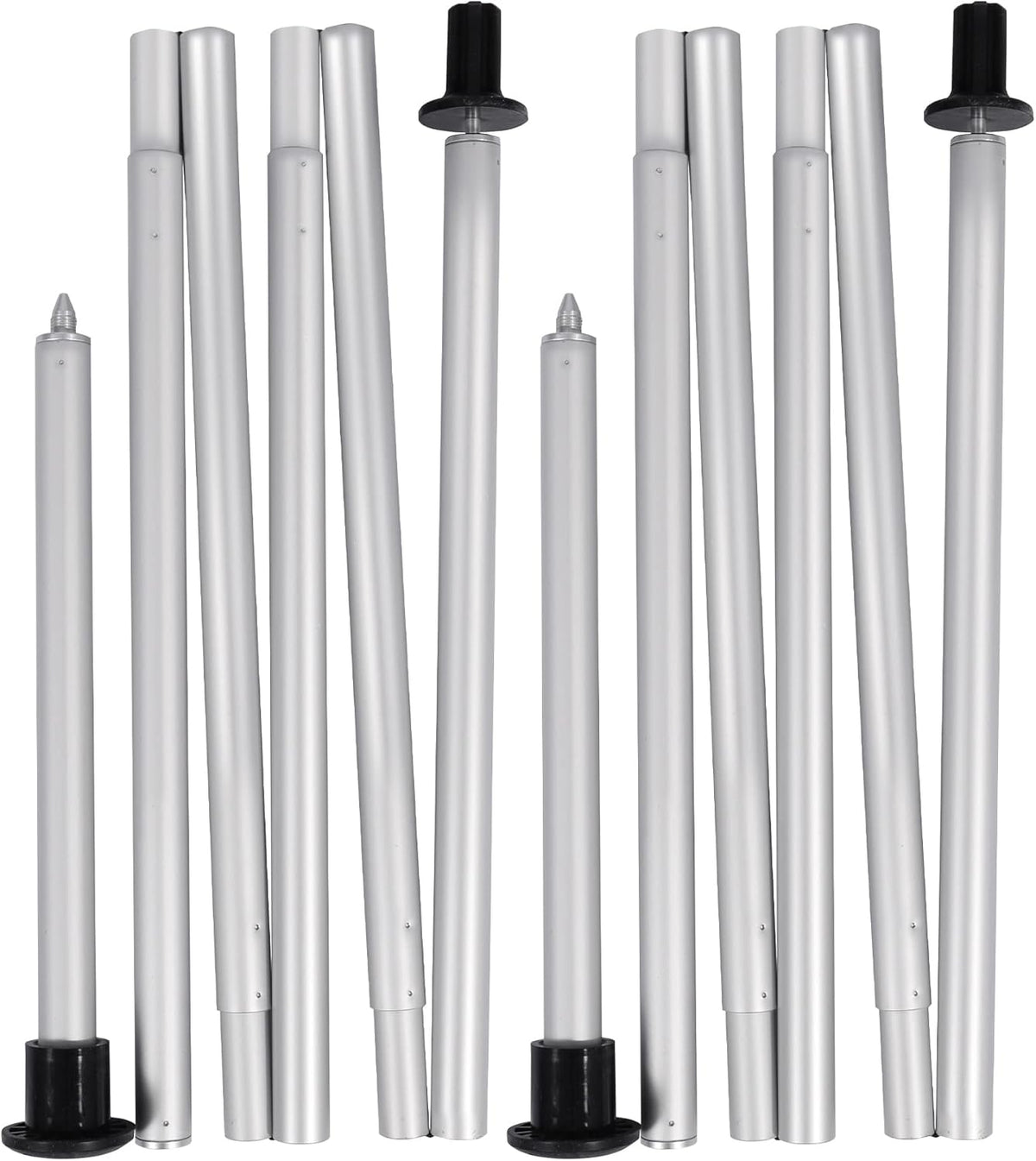 Adjustable Aluminum Tarp Poles Set of 2 P63753