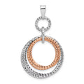 Rose Gold-Plated Rhodium-Plated Pendant P389144