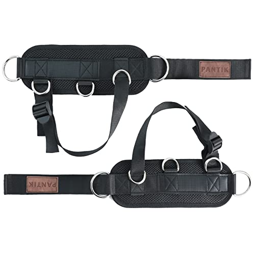 Neoprene Padded Steel Double D-Ring Ankle Cuffs W63983