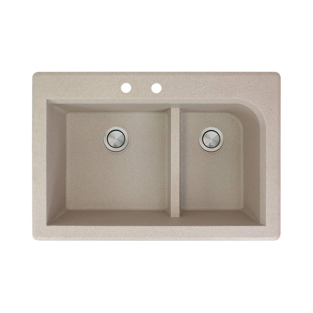33-in Drop-In Granite Kitchen Sink in Cafe Latte L5189