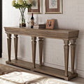 Weathered Driftwood Console Table I15047