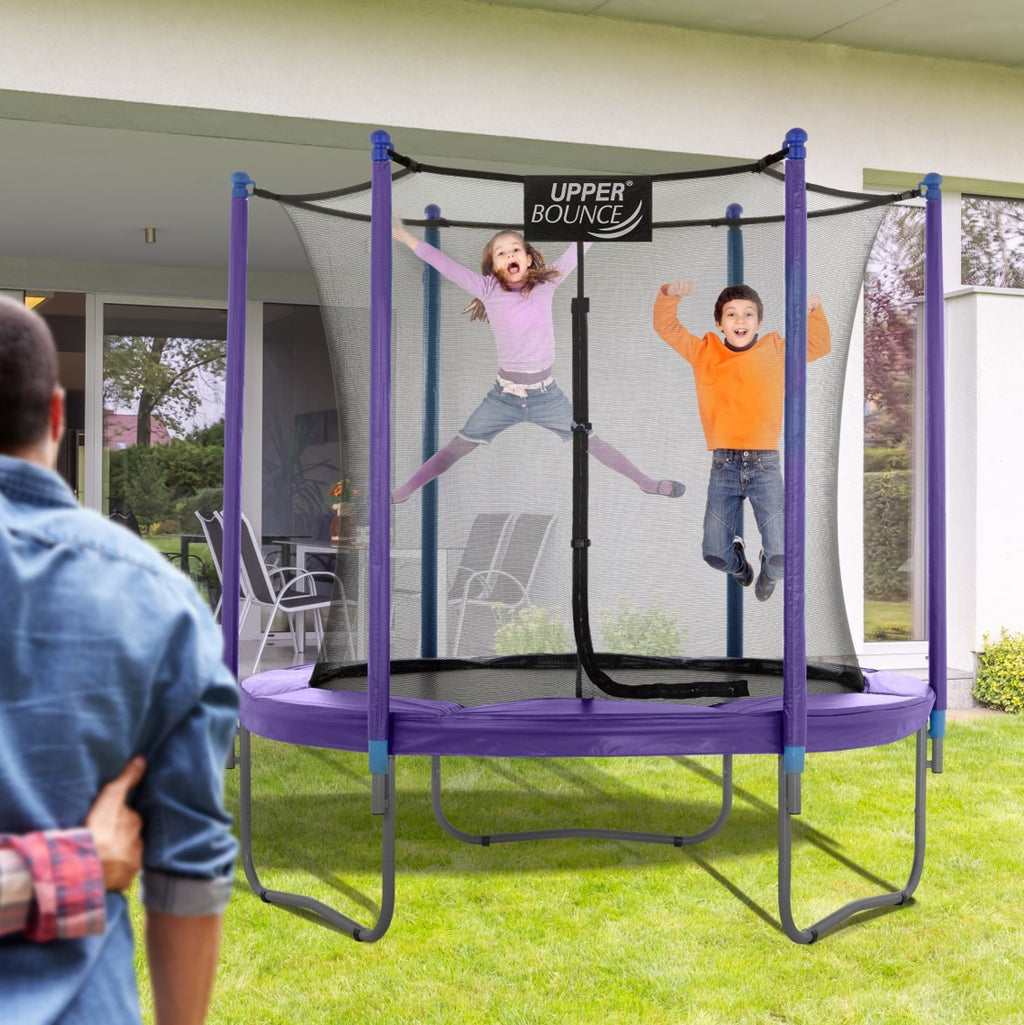 9 FT Round Trampoline with Safety Enclosure System F428287