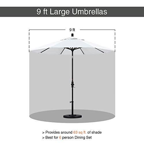 Bronze Aluminum Market Umbrella Auto Tilt U92290