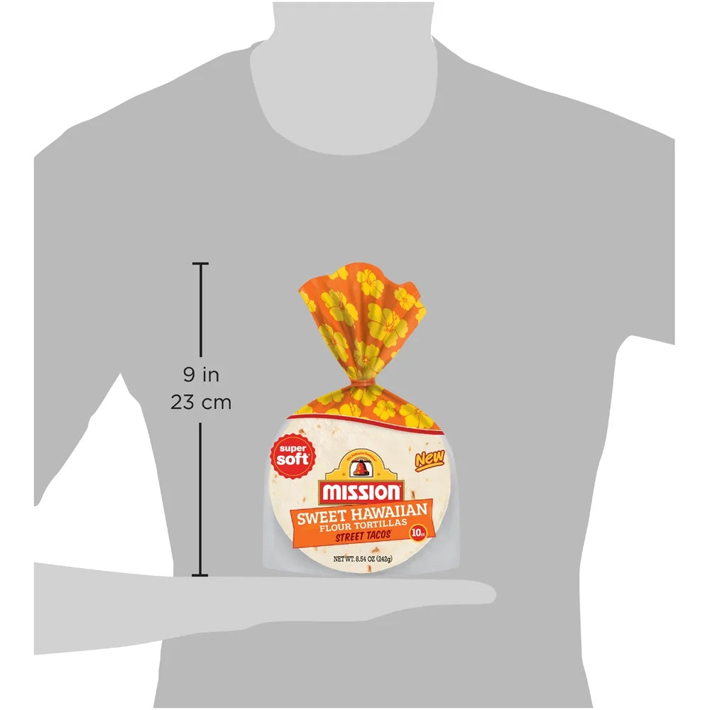 Super Soft Hawaiian Street Taco Flour Tortillas, 8.54 oz, 10 Count D5831