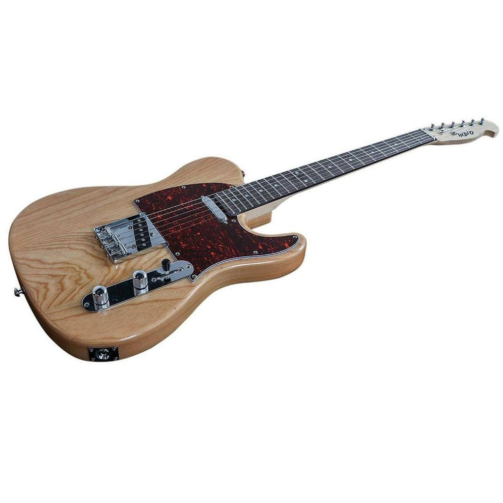 Natural Solid Ash Electric Guitar with Gig Bag O697271