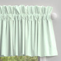 Solid Icy Mint Window Valance Rod Pocket U32552