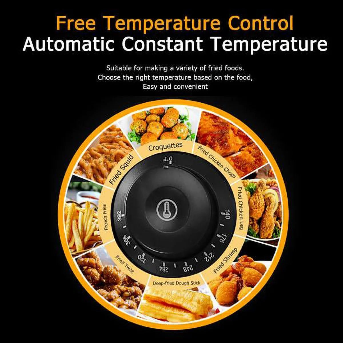 12.7QT Electric Deep Fryer with 2 Baskets and Lid, Stainless Steel Dual Tank G6943