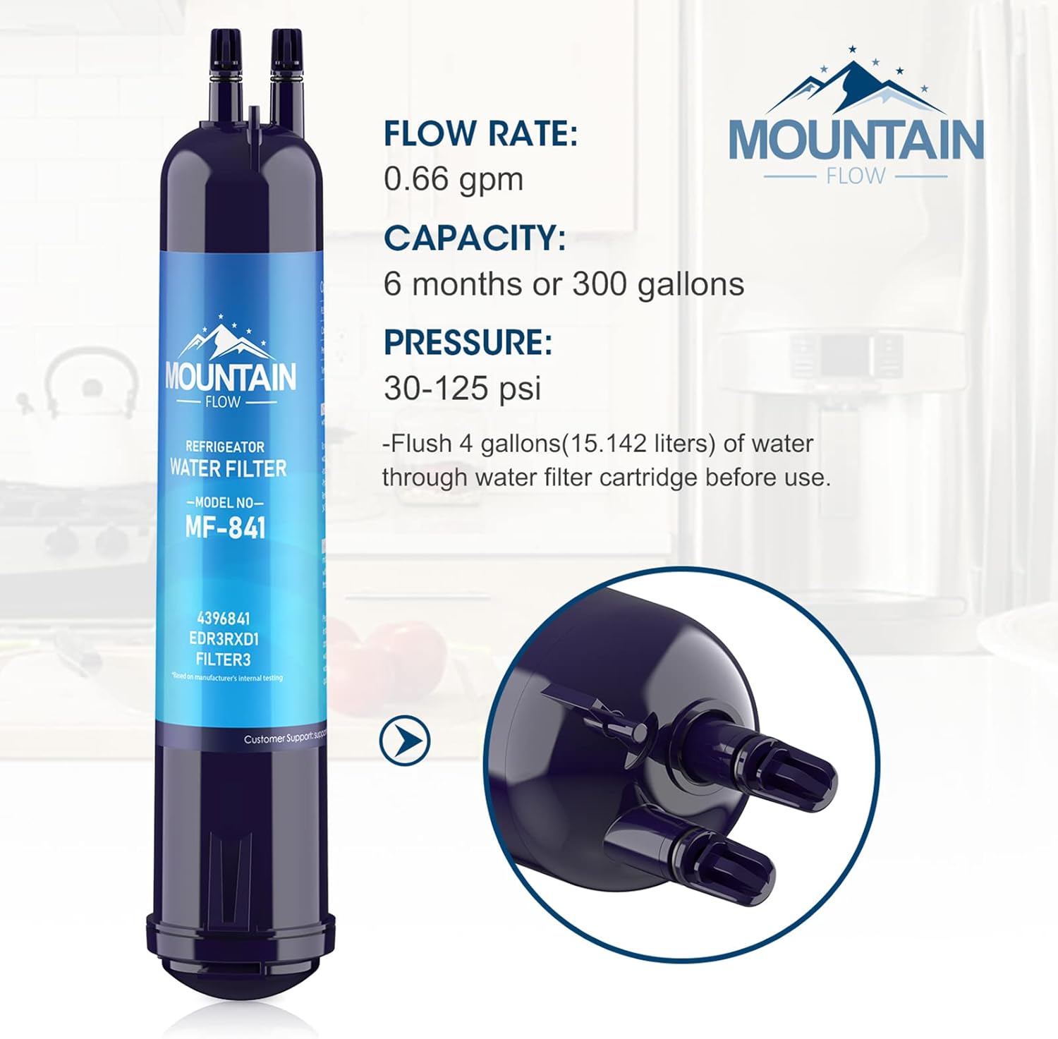 3 Pack Compatible Refrigerator Water Filter H921