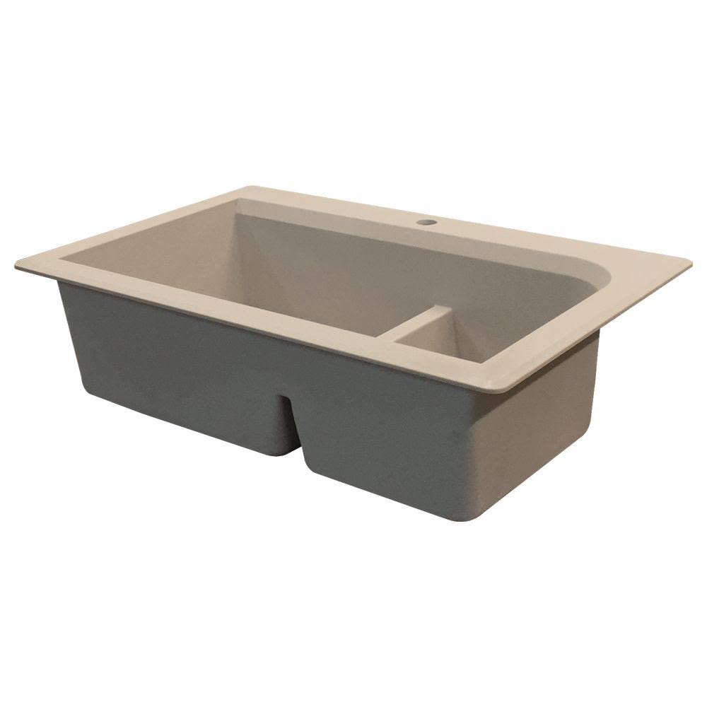 33-in Drop-In Granite Kitchen Sink in Cafe Latte L5189