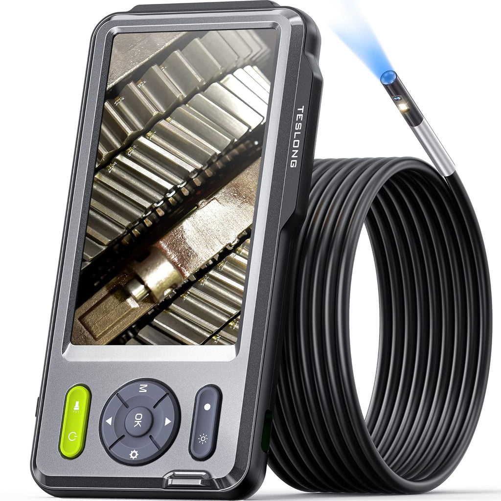 Dual Lens Borescope with LED Light, 5 IPS Screen, 16.4ft W824