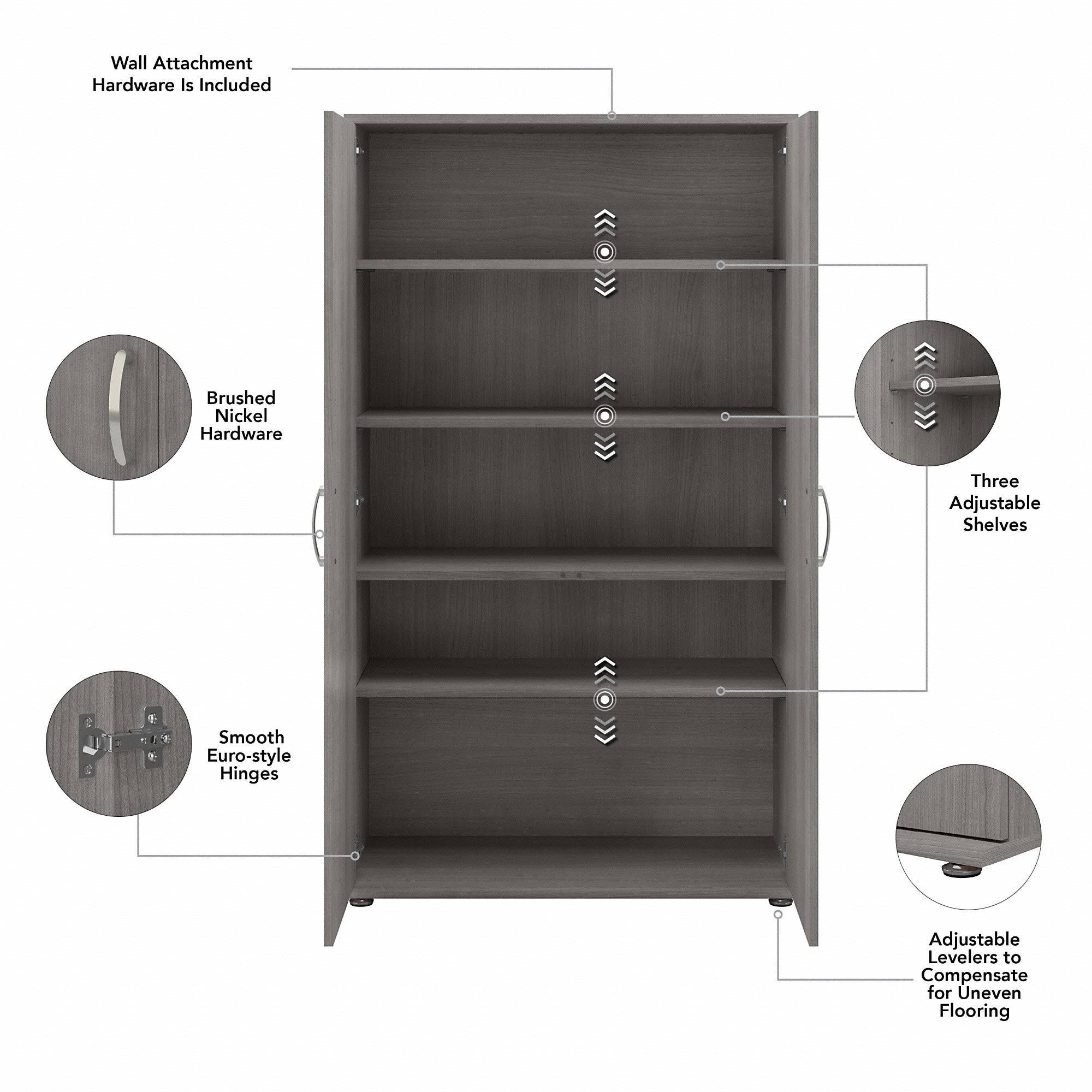 Tall Storage Cabinet in Storm Gray Z279766