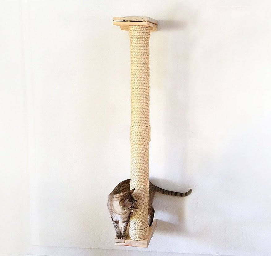 Cat Mod Climbing Vertical Sisal Pole Wall, Unfinished D4363