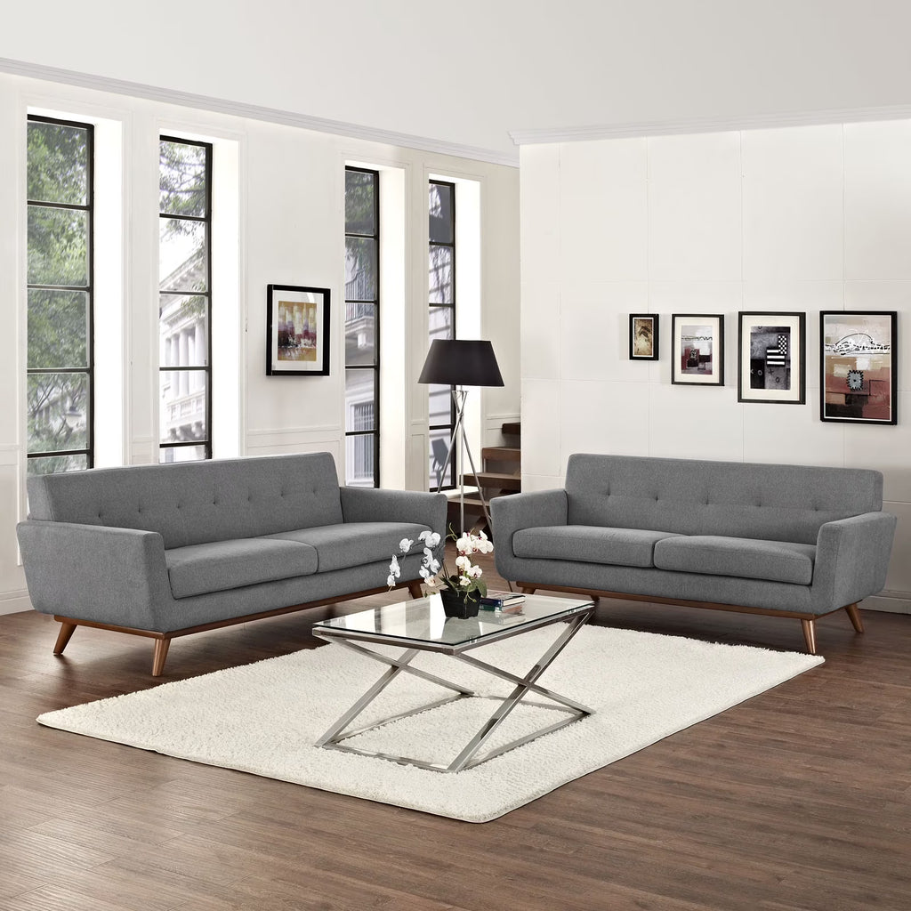 Loveseat and Sofa Set of 2 in Expectation Gray Z1552
