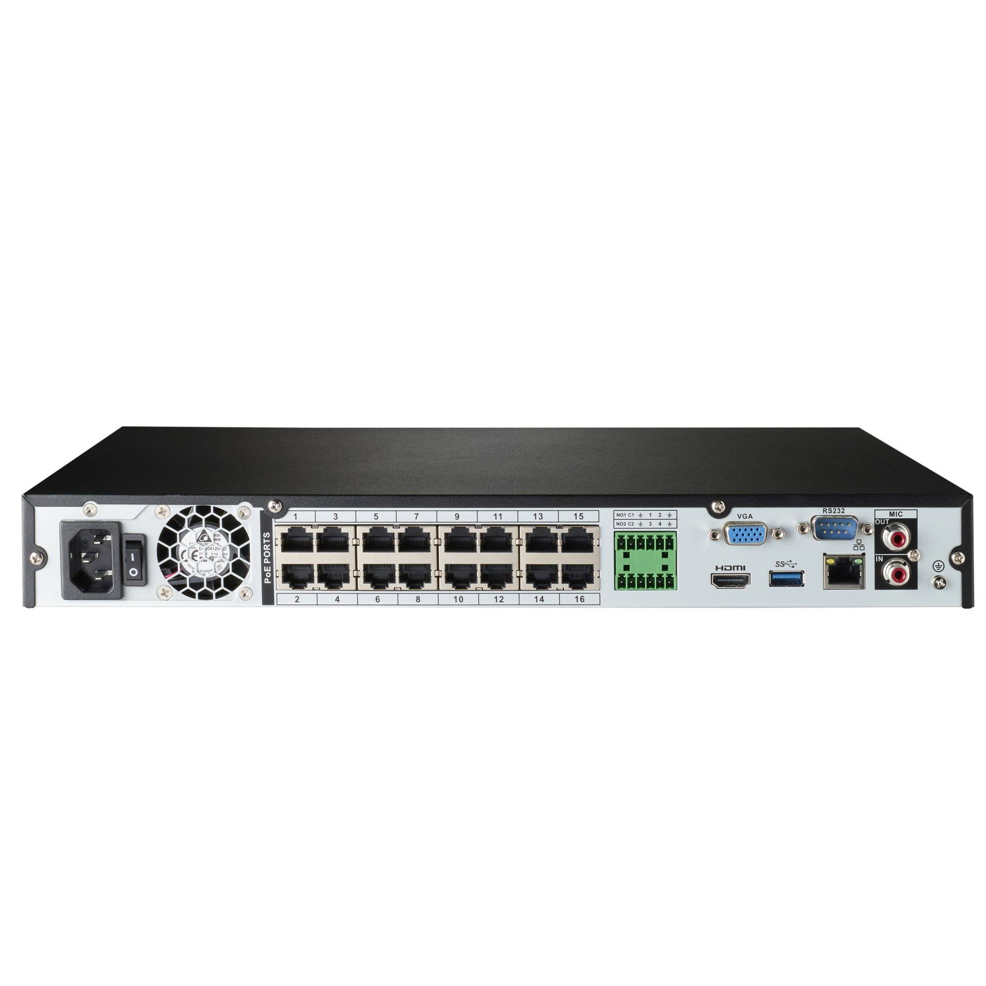 16-Channel 8-Camera 5MP Security System with 2TB HDD NVR B379