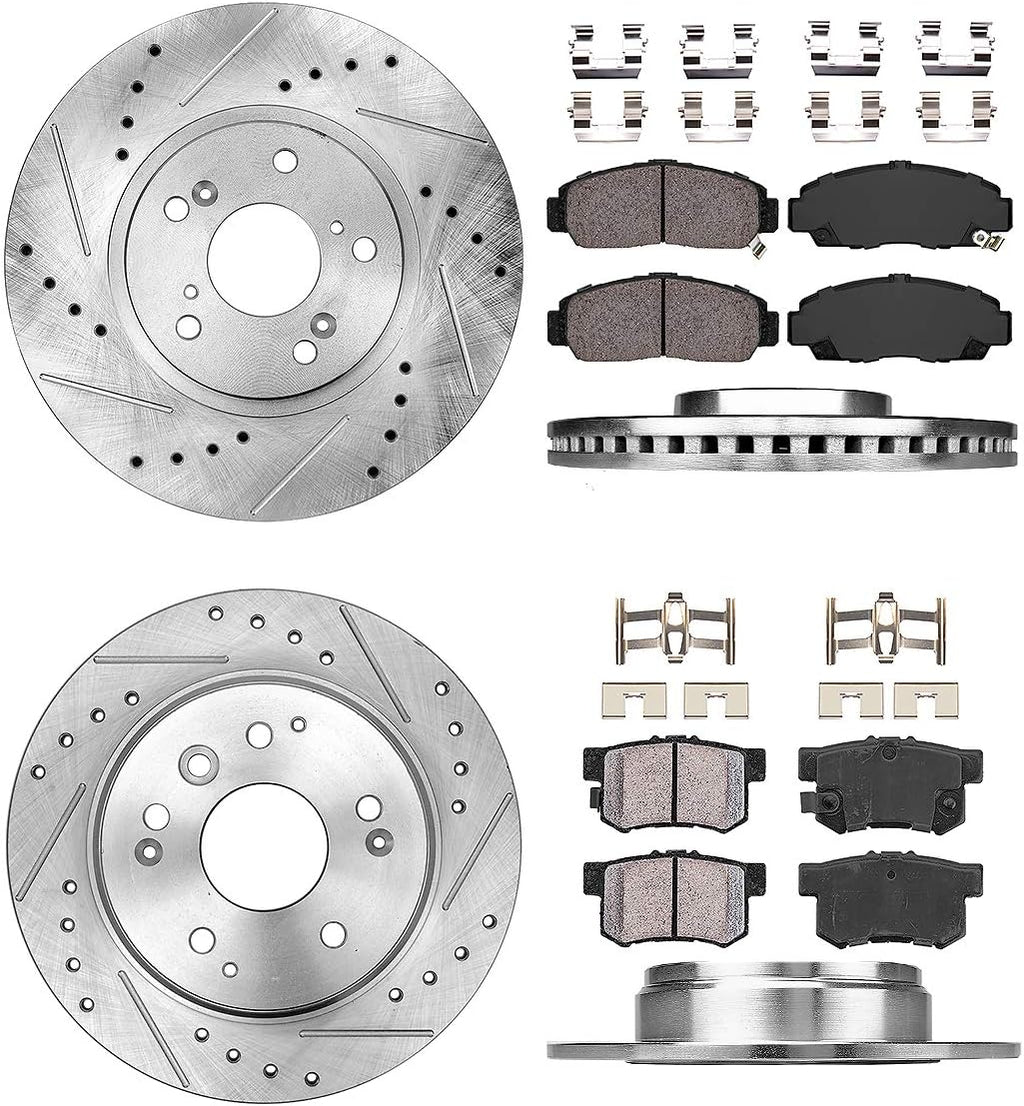 Brake Rotors and Brake Pads with Clips D61829