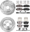 Brake Rotors and Brake Pads with Clips D61829