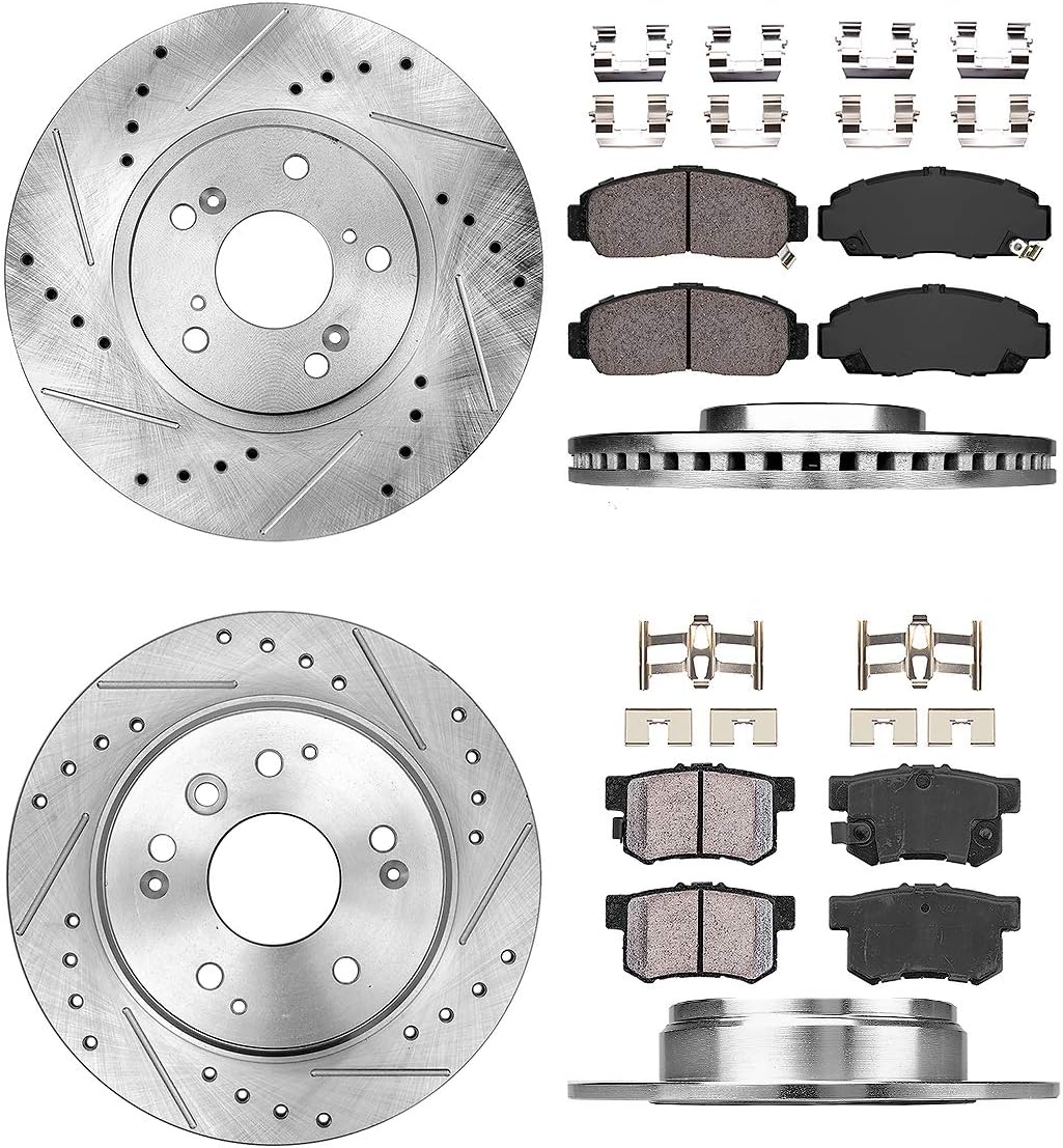 Brake Rotors and Brake Pads with Clips D61829