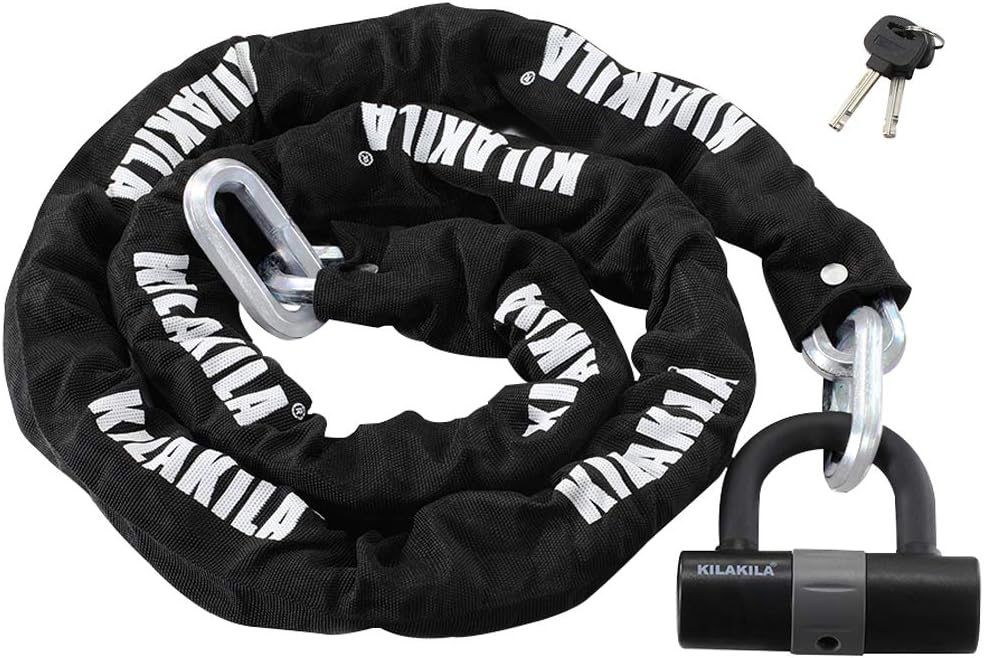 Heavy Duty 12mm Chain Bicycle Lock with 16mm U Lock S58351