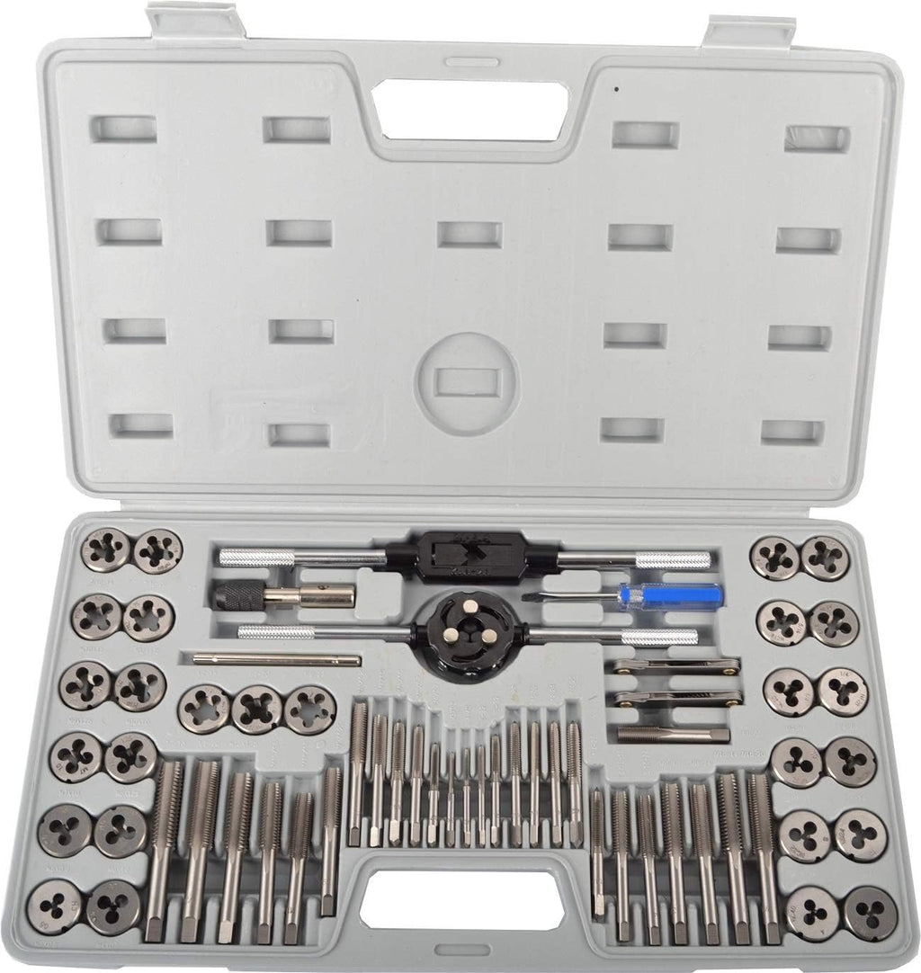60-Pieces Tap and Die Set Metric and SAE Standard T2425