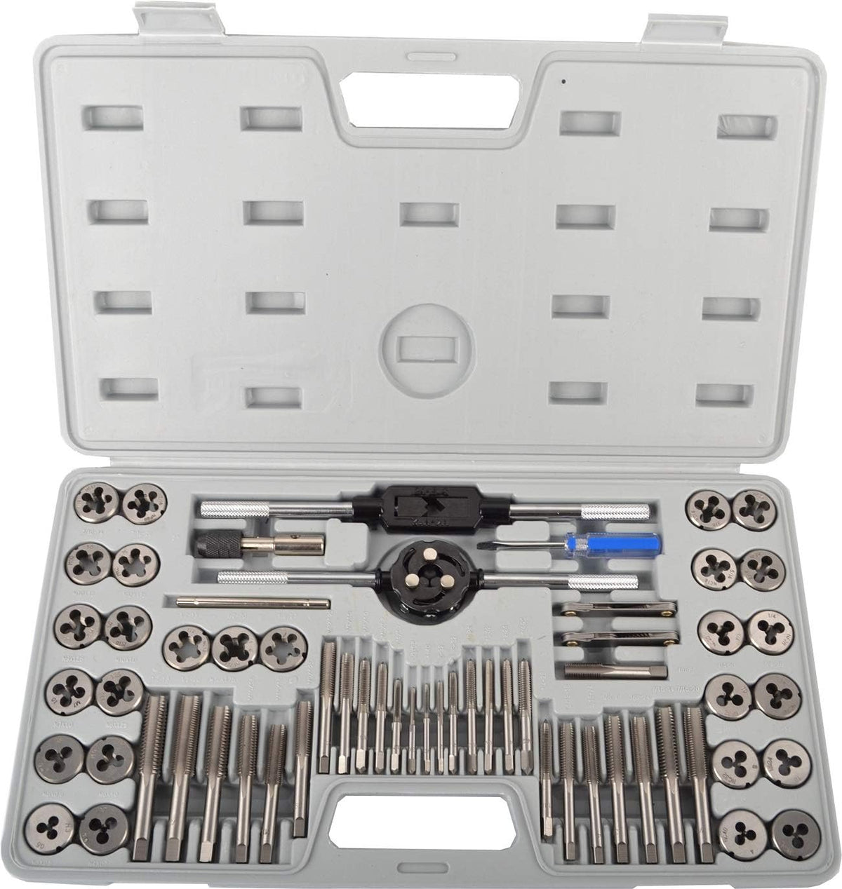 60-Pieces Tap and Die Set Metric and SAE Standard T2425