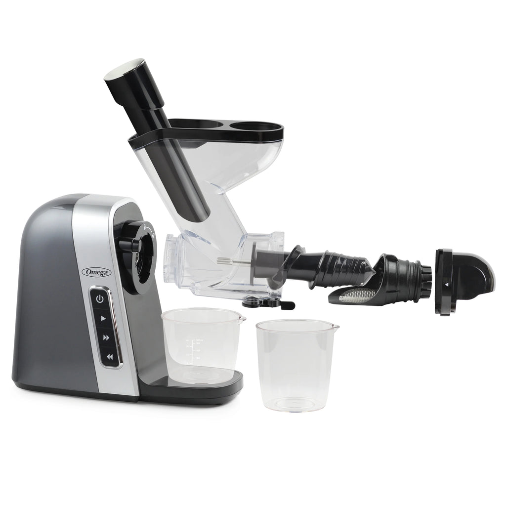 Gray Slow Masticating Juicer with Wide Mouth Chute F505129