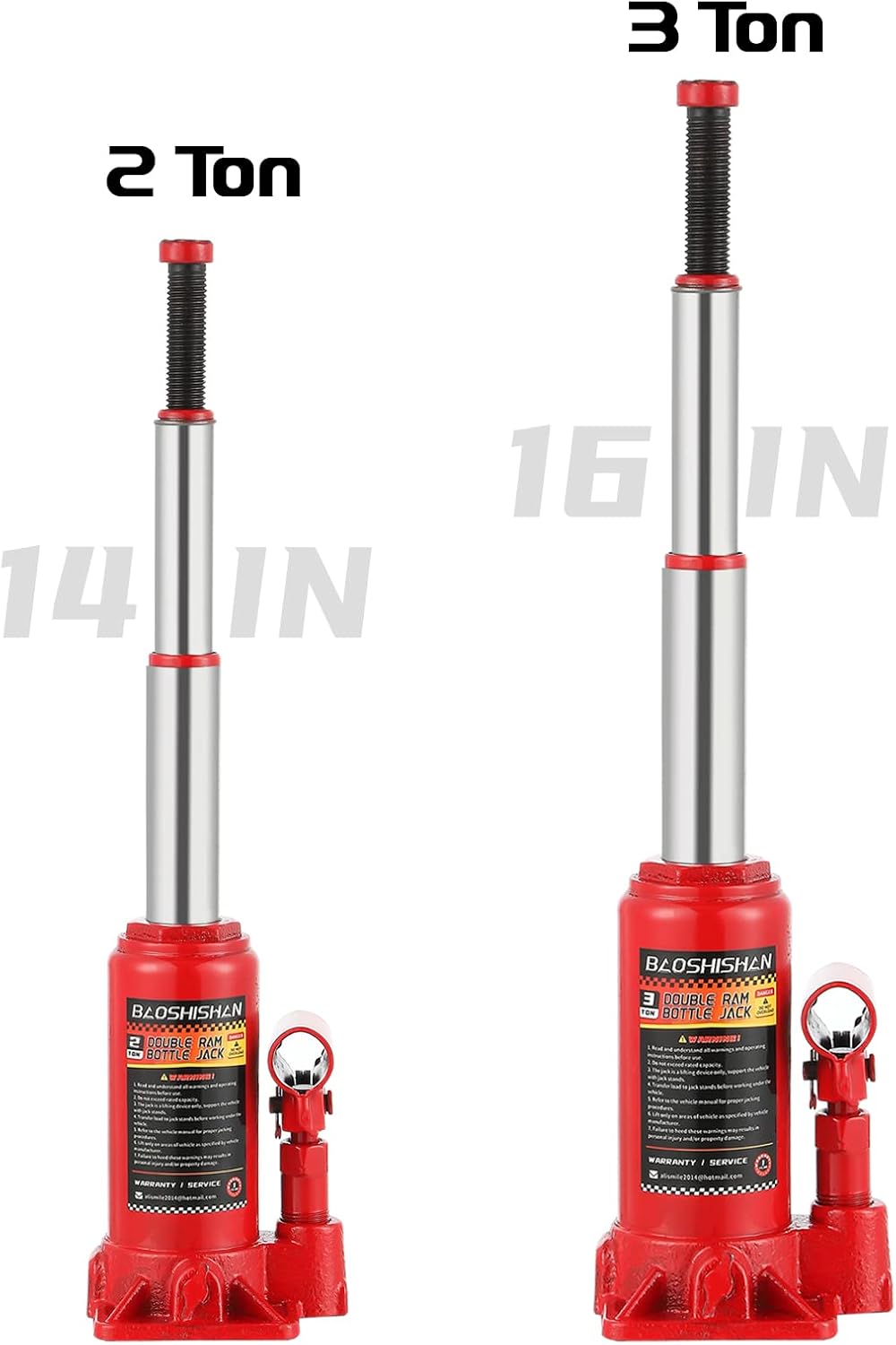 2 Ton Hydraulic Bottle Jack with Carrying Case K714
