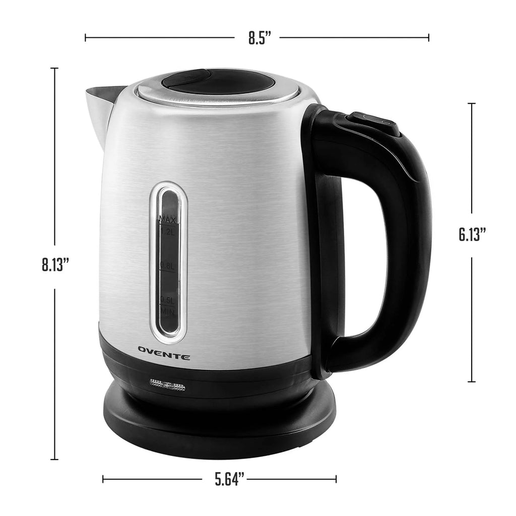 Stainless Steel Electric Kettle 1.2 Liter with Auto Shut-Off J638951