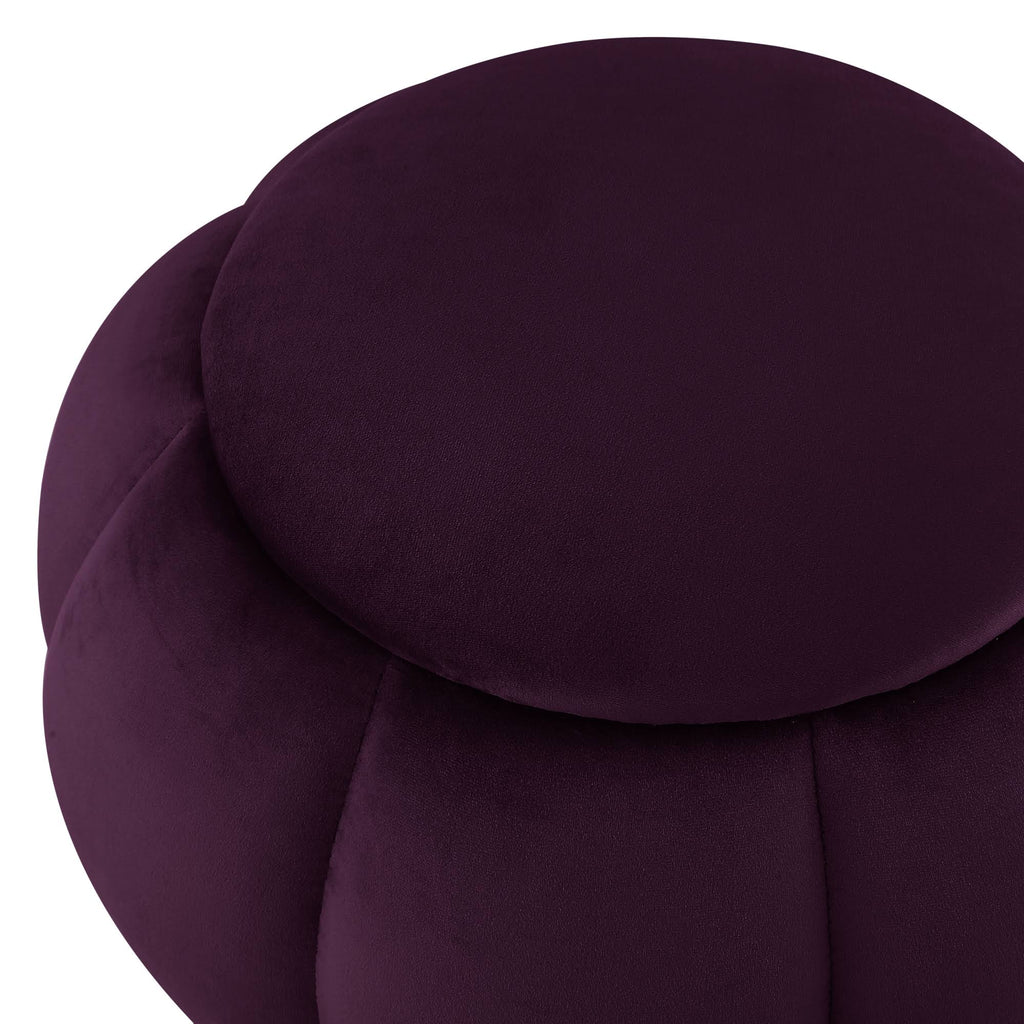 Purple Silver Ottoman L9603