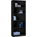 5-Shelf Standard Bookcase, Black M4105