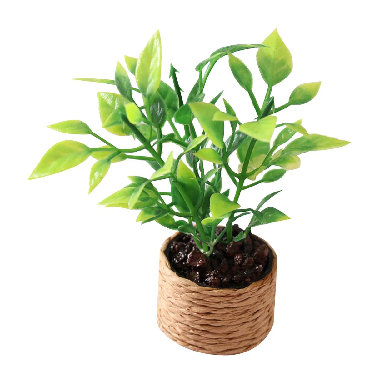 1:12 Scale Miniature Potted Plant Scenery Supplies C838673