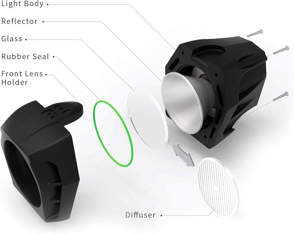 Rechargeable Mountain, Road Bike Headlight with 6400mAh Battery P91715