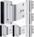 6 Pack Door Reinforcement Locks with 48 Screws, Aluminum Construction W3906