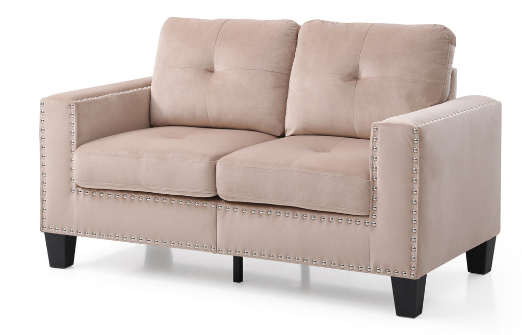 Beige Loveseat Q2777