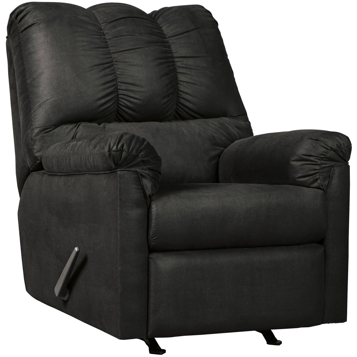 Black Microfiber Rocker Recliner C493