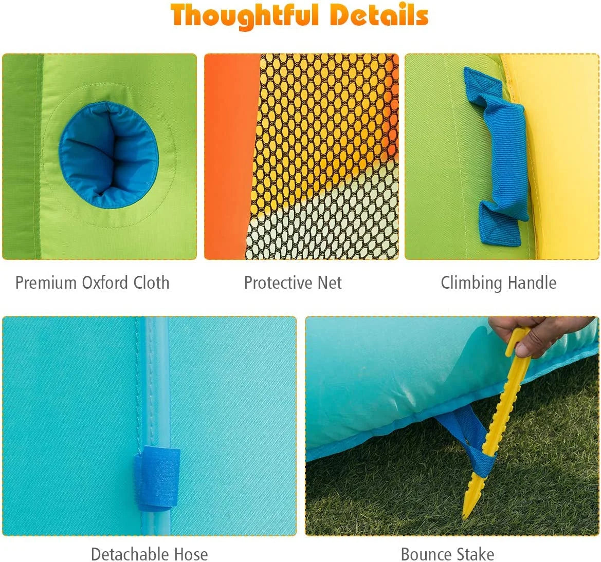 Inflatable Water Slide with Blower and Splashing Pool R91001
