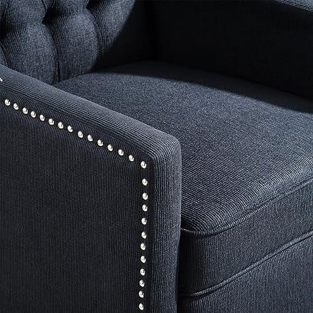 Gray Wingback Recliner Chair with Birch Legs D758773