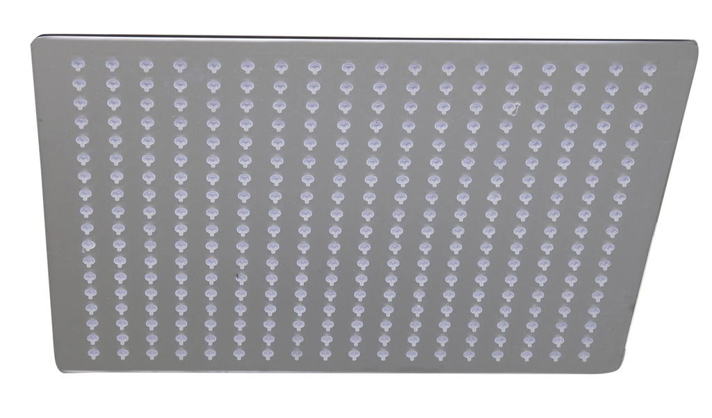 Solid Brushed Stainless Steel 16" Square Rain Shower Head X89443
