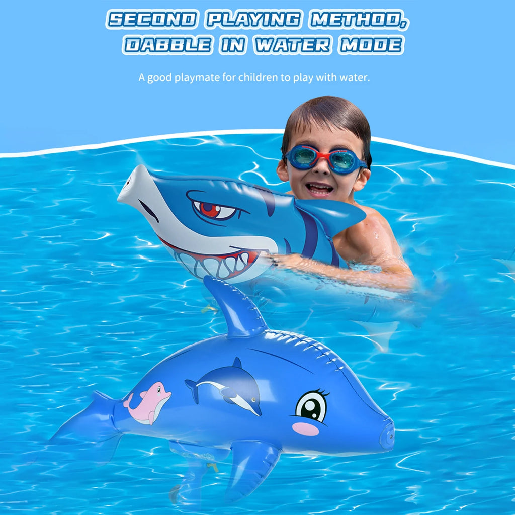 Blue Dolphin Inflatable Pool Party Balloon Hammer G42427