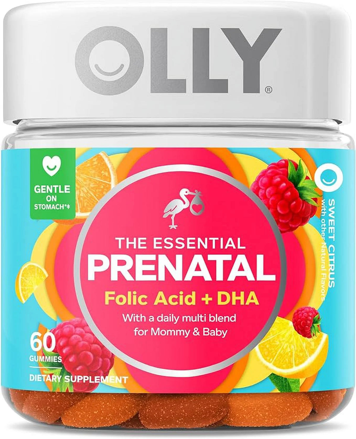 Sweet Citrus Prenatal Multivitamin Gummies, 2 Pack D6091
