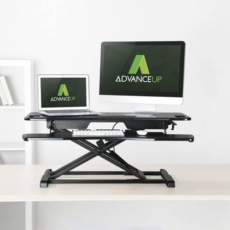 2-Tier Height Adjustable Standing Desk Converter Z545884
